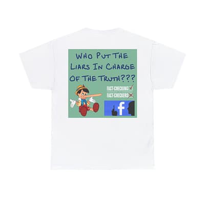 Classic Fit Cotton Tee - "Liars in charge of the truth"